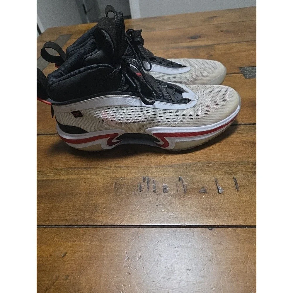 Air Jordan 36 Psychic Energy White Black Red Men's Size 10 CZ2650100 No Box